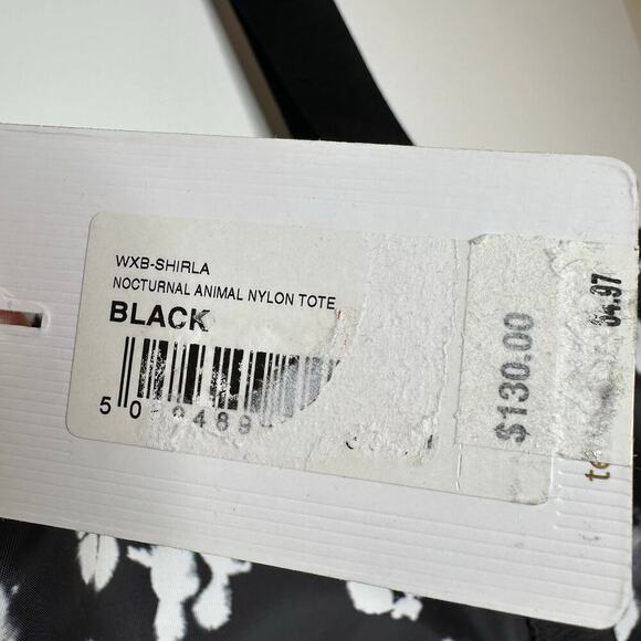 NWT Ted Baker Nocturnal Animal Nylon Shirla Tote Black White - Picture 6 of 9